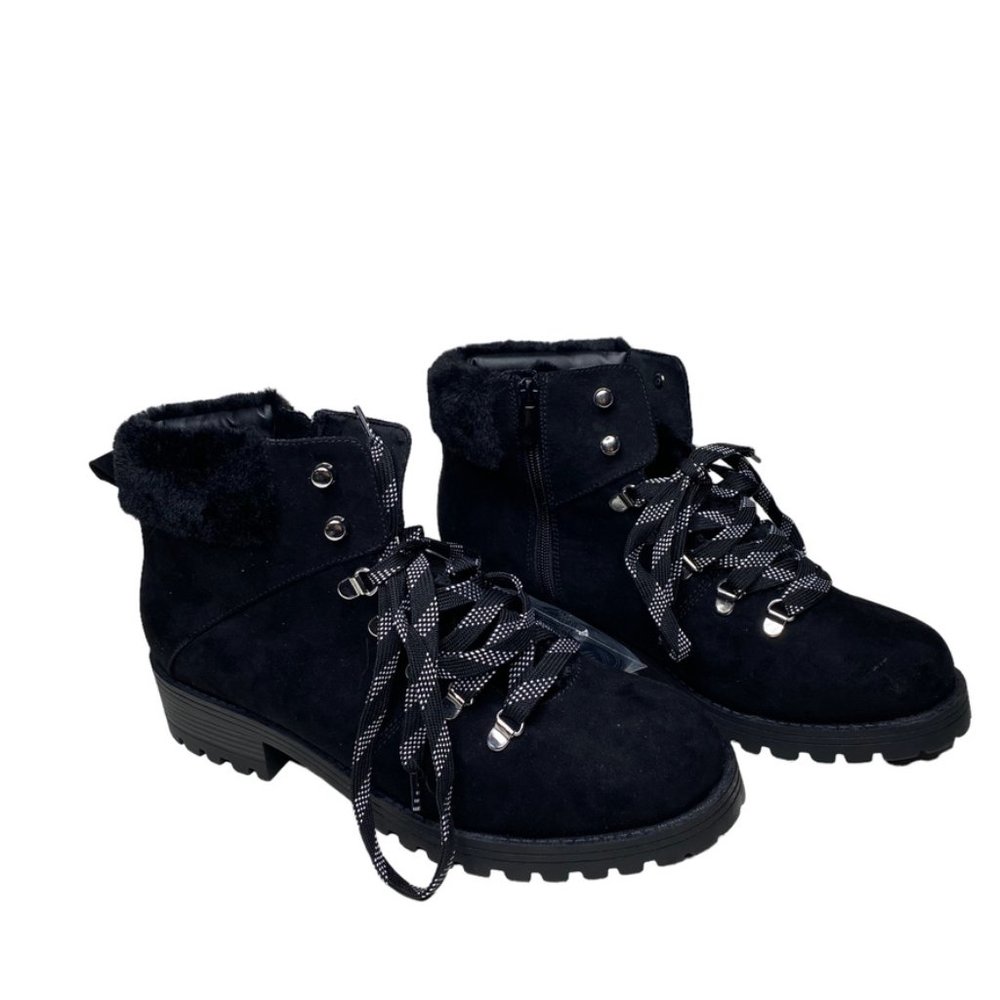 Torrid suede black winter boots NEW size 11W